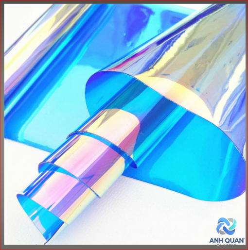 Màng pvc dẻo , ánh 7 màu ( ánh xà cừ ) , ( HOLOGRAM ) chất lượng cao , giá rẻ